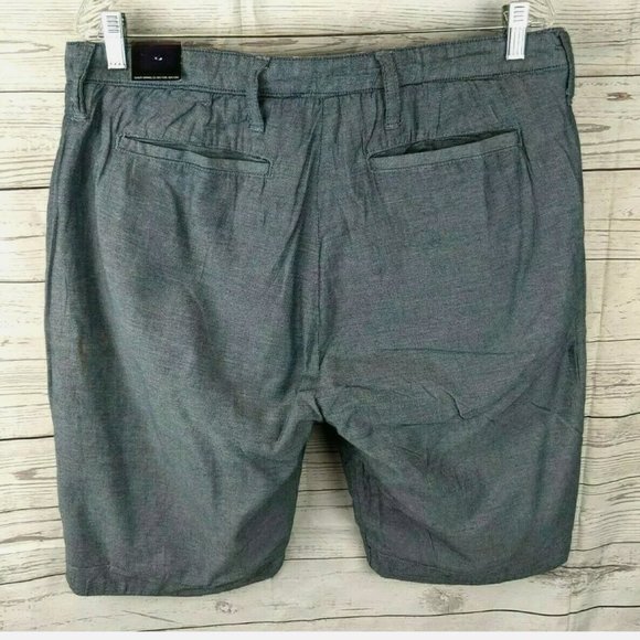 NWT $98 - American Heritage Men's Reversible Shorts - Blue Plaid & Solid - 34 - Picture 5 of 8